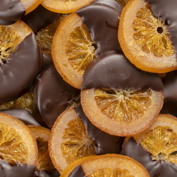Sinaasschijven in chocolade puur